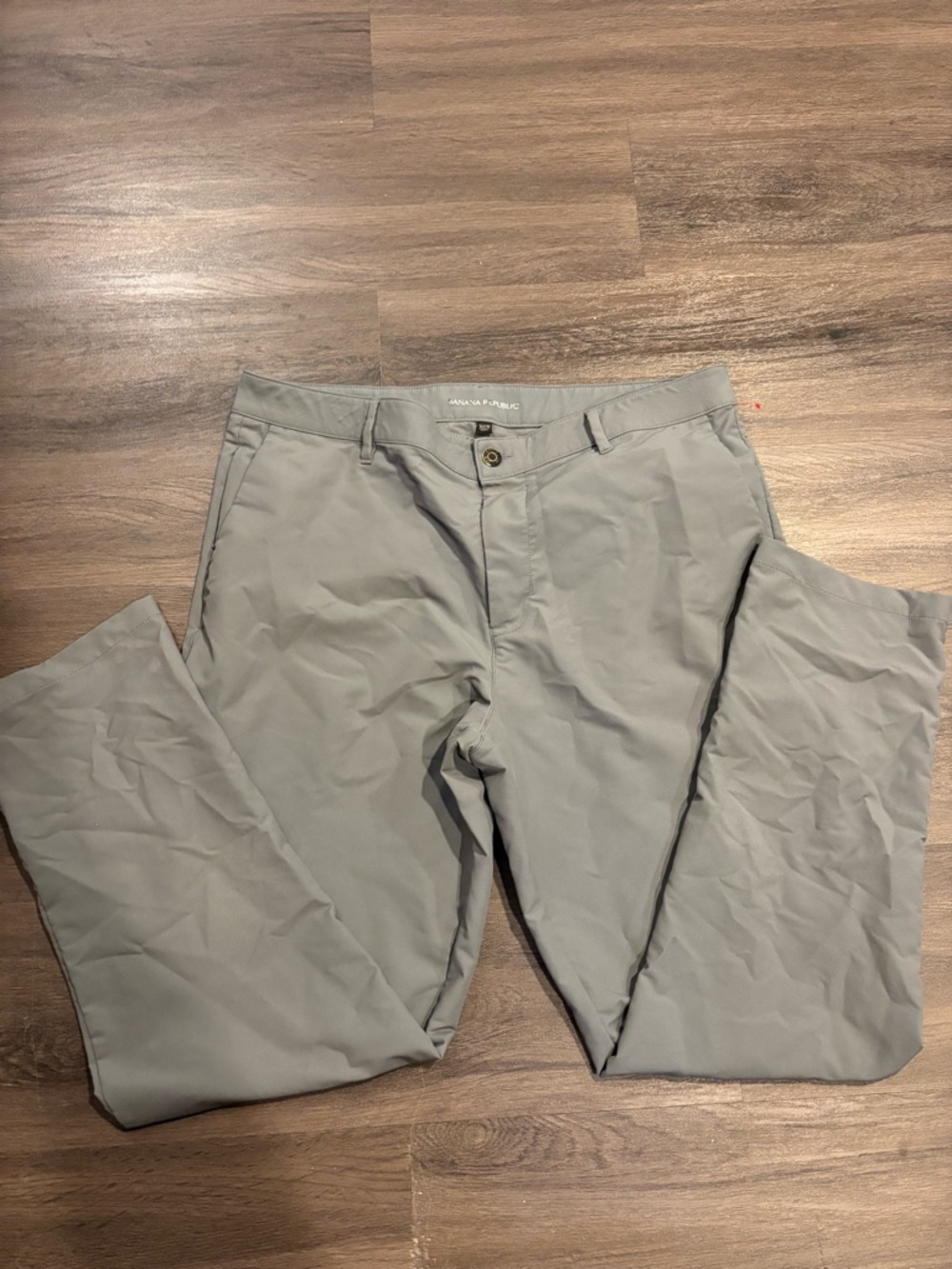 Banana Republic Men's Light Gray Stretch Chinos